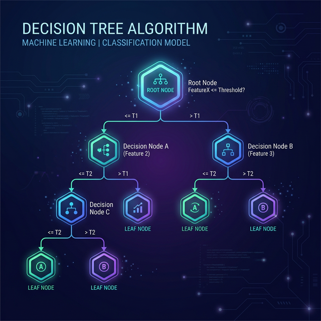 Decision Tree Machine Learning Illustration