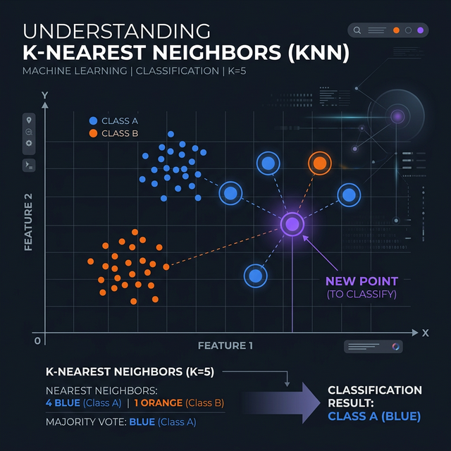 K-Nearest Neighbors Algorithm Visualization