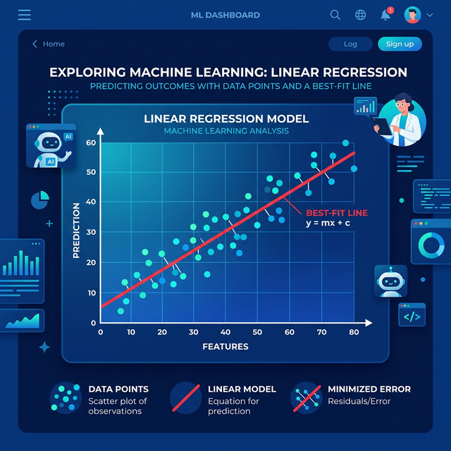 Machine Learning Linear Regression Visualization