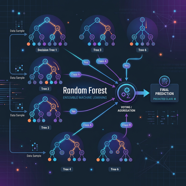 Random Forest Machine Learning Algorithm Visualization